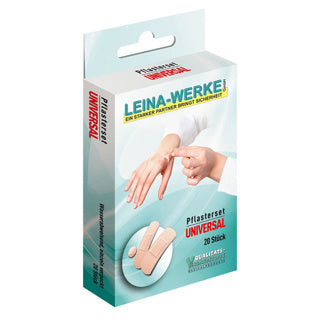 LEINA-WERKE Pflasterset Universal 20 Stück verschiedene Größen hautfarben