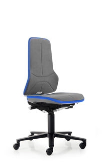 BIMOS Drehstuhl Neon 2 mit Rollen grau/blau