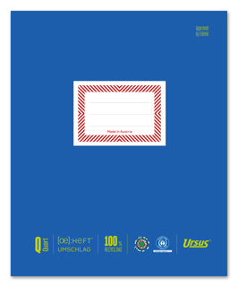 URSUS Heftschoner 10 Stück Quartformat blau