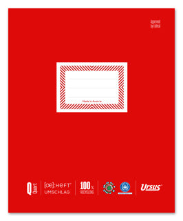 URSUS Heftschoner 10 Stück Quartformat rot