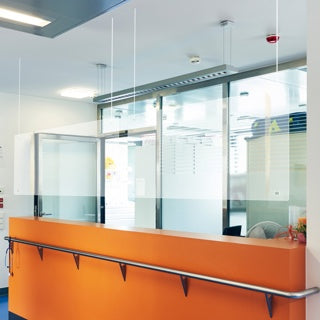 FRANKEN Schutzschild SPA6510 inkl. Kunststoff-Perlschnur 100 x 65 cm transparent