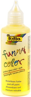 FOLIA Fensterfarbe Funny Color 4512 80 ml zitronengelb
