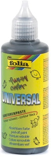 FOLIA Konturenfarbe Funny Color 4469 80 ml schwarz