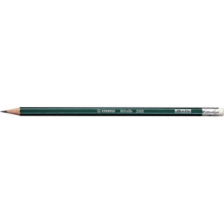 STABILO Bleistift Othello® 12 Stück mit Radierer 2B grün