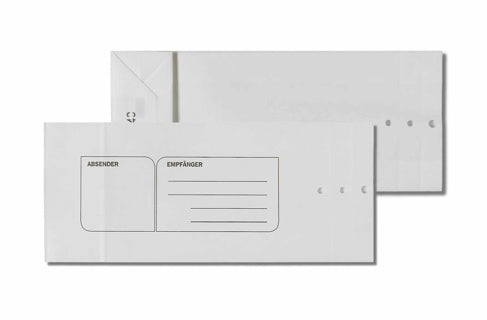 ÖKI Warenprobesack WP40/S-M 250 Stück mit Aufdruck 110 g/m² 115 x 270 mm weiß