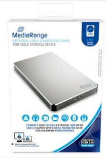 MEDIARANGE Externe Festplatte SSD USB 1 TB silber