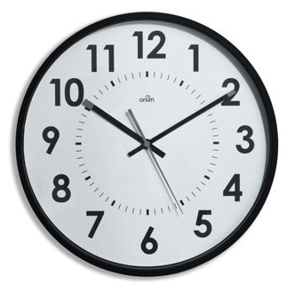 CEP Wanduhr Ø 31 cm schwarz