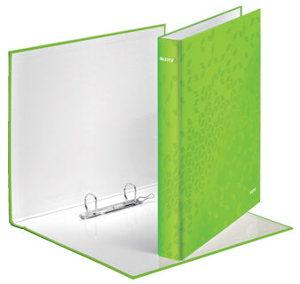 LEITZ Ringbuch WOW 4257 DIN A4 2 Ringe Ø 25 mm grün