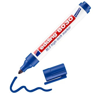 EDDING NLS High-Tech Marker 8030 Rundspitze 1.5-3 mm permanent blau