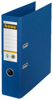 BENE Ordner 301400 A4 CO2-neutral Graupappe breit 8 cm blau