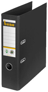 BENE Ordner 301400 A4 CO2-neutral Graupappe breit 8 cm schwarz