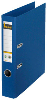 BENE Ordner 301600 A4 CO2-neutral Graupappe schmal 5 cm blau