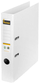BENE Ordner 301600 A4 CO2-neutral Graupappe schmal 5 cm weiß