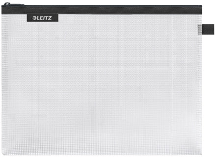 LEITZ Zipbeutel Traveller WOW 4026 L 230 x 300 mm transparent/schwarz