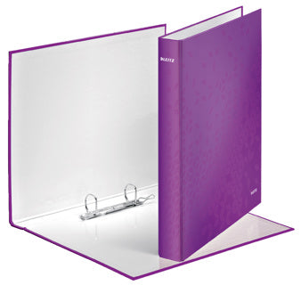 LEITZ Ringbuch WOW 4241 DIN A4 2 Ringe Ø 25 mm violett
