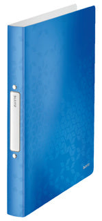 LEITZ Ringbuch WOW 4257 DIN A4 2 Ringe Ø 25 mm blau