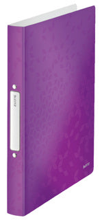 LEITZ Ringbuch WOW 4257 DIN A4 2 Ringe Ø 25 mm violett