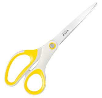 LEITZ Qualitätsschere WOW 5361 titanbeschichtet 20.5 cm weiß/gelb