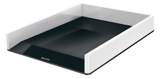 LEITZ Briefkorb Duo Colour WOW 5361 DIN A4 weiß/schwarz