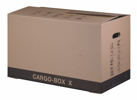 SMARTBOXPRO Umzugskarton Cargo Box Eco X mit Aufdruck 645 x 376 x 348 mm braun