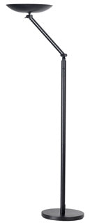 UNILUX LED-Deckenfluter Varialux mit Gelenkarm dimmbar 196 cm schwarz