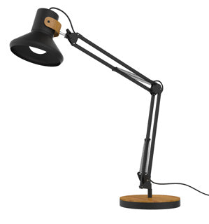 UNILUX Tischleuchte BAYA BAMBOO schwarz/bambus