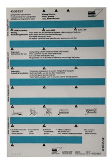MAPPEI Selbstklebeprintreiter 455003P 100 Stück 55 x 10 mm blau