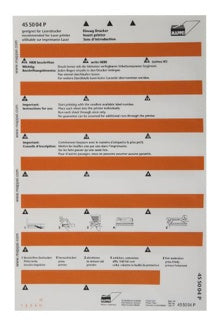 MAPPEI Selbstklebeprintreiter 455004P 100 Stück 55 x 10 mm orange