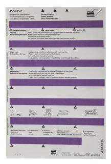 MAPPEI Selbstklebeprintreiter 455005P 100 Stück 55 x 10 mm violett