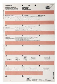 MAPPEI Selbstklebeprintreiter 455007P 100 Stück 55 x 10 mm rosa