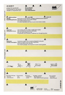 MAPPEI Selbstklebeprintreiter 455009P 100 Stück 55 x 10 mm hellgelb