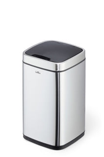 DURABLE Abfalleimer 3421 NO TOUCH 12 Liter mit Sensortechnik 24 x 43 x 24 cm silber