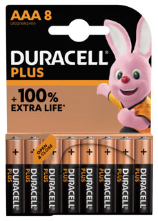DURACELL PLUS Batterie AAA (MN2400/LR03) BOOST 8 ST