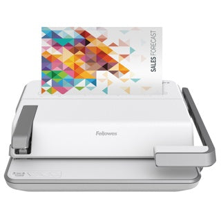 FELLOWES Multifunktions-Bindegerät Lyra 3-in-1 weiß/silber