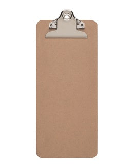 MAUL Klemmbrett MAULbill Sonderformat 11.2 x 28 cm Hartfaser-Holz naturbraun
