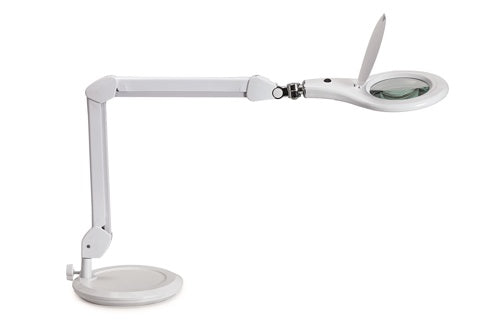 MAUL LED-Lupenleuchte MAULmakro mit Standfuß weiß