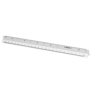 Westcott Dreikantmaßstab 30 cm weiß