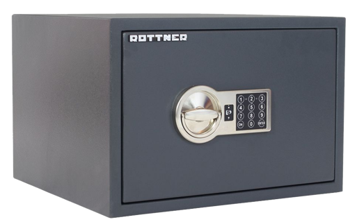 ROTTNER Möbeltresor Powersafe 300EL mit Elektronikschloss 24 Liter anthrazit