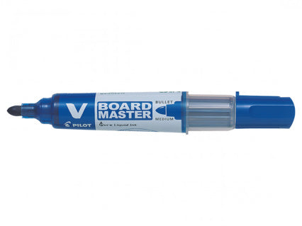 PILOT Boardmarker V-Board Master 10 Stück inkl. 10 Stück Nachfüllpatronen Rundspitze 2.3 mm blau