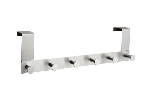 ALCO Türgarderobenleiste 2864 mit 6 Haken Edelstahl silber