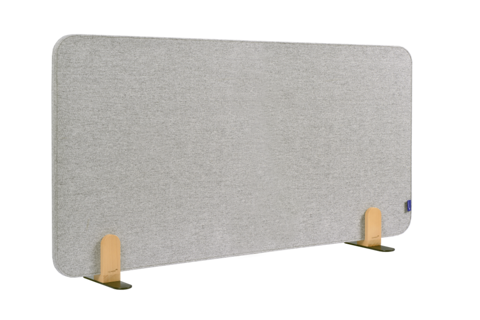 LEGAMASTER Tischtrennwand Akustik Elements inkl. Halterungen 60 x 120 cm grau