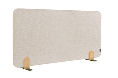 LEGAMASTER Tischtrennwand Akustik Elements inkl. Halterungen 60 x 120 cm beige