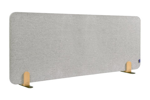 LEGAMASTER Tischtrennwand Akustik Elements inkl. Halterungen 60 x 160 cm grau