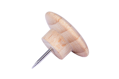 LEGAMASTER Pinnnadeln Wooden 25 Stück Ø 20 mm braun
