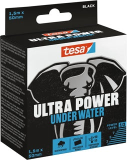 TESA Reparaturband Ultra Power Under Water 1 Rolle 50 mm x 1.5 m schwarz