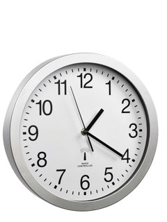 ALCO Funkwanduhr 194 Ø 30 cm silber