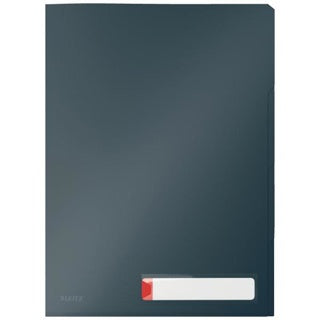 LEITZ Sichthülle Cosy Privacy 3 Stück DIN A4 mit drei Fächer PP samtgrau