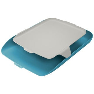 LEITZ Briefkorb Cosy DIN A4/C4 mit Organiser sanftes blau