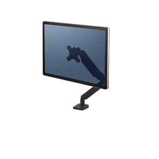 FELLOWES Einzelmonitorarm Platinum bis 32" mit 2 USB-Ports schwarz