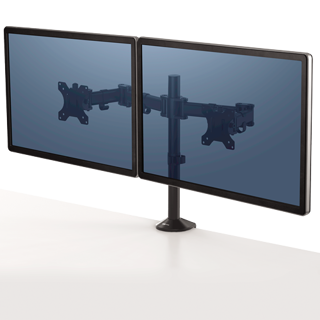 FELLOWES Doppelmonitorarm Reflex bis 27" schwarz